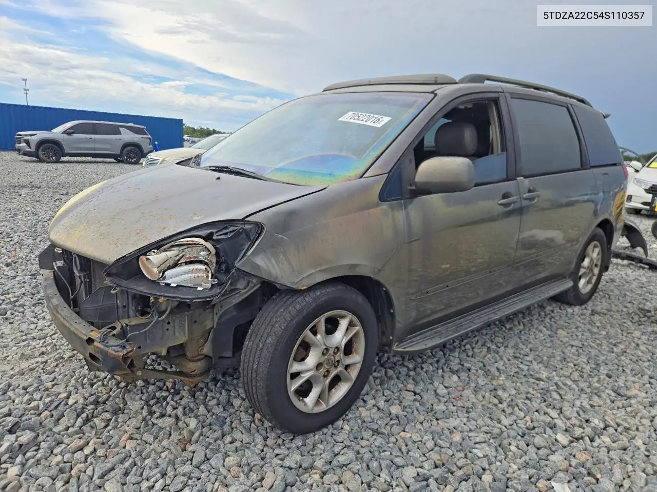 TOYOTA SIENNA 2004, VIN 5TDZA22C54S110357