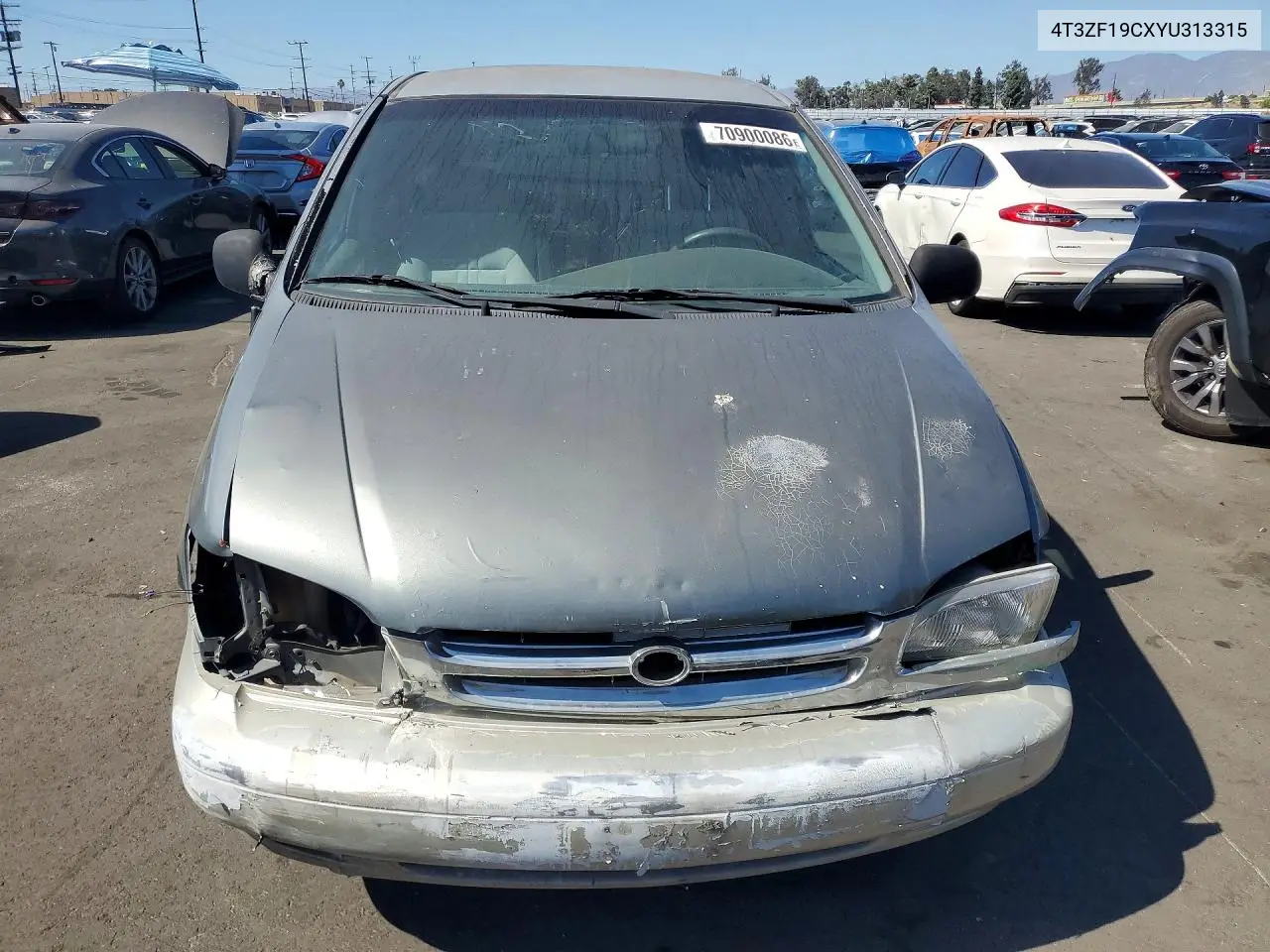 2004 TOYOTA SIENNA VIN 4T3ZF19CXYU313315 — фото 5