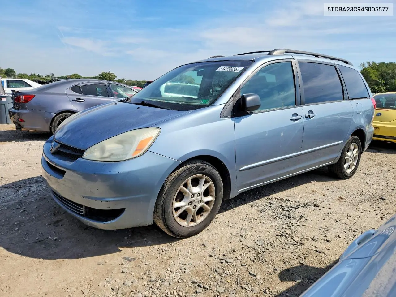 TOYOTA SIENNA 2004, VIN 5TDBA23C94S005577