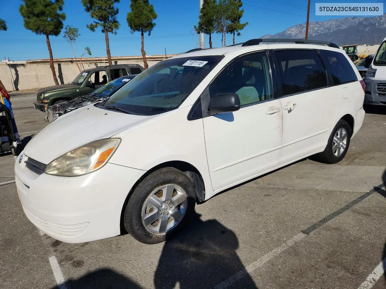 TOYOTA SIENNA 2004, VIN 5TDZA23C54S131630