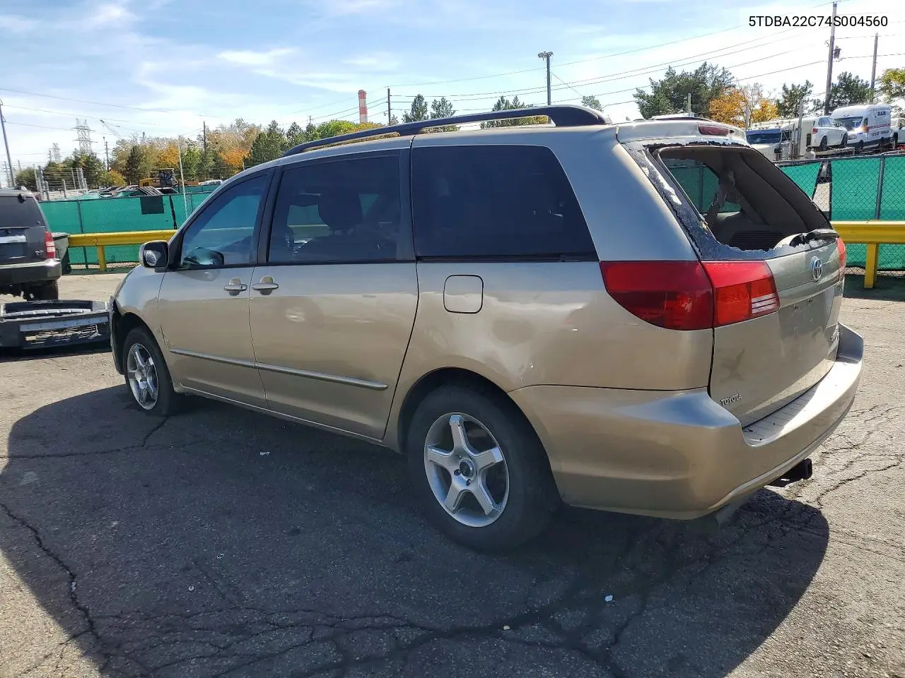 2004 TOYOTA SIENNA VIN 5TDBA22C74S004560 — фото 2
