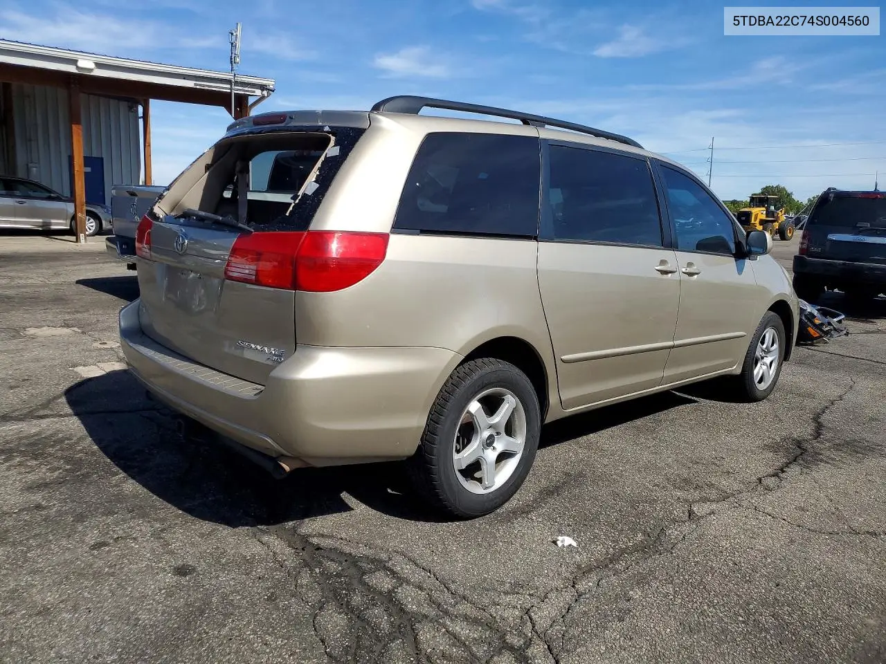 2004 TOYOTA SIENNA VIN 5TDBA22C74S004560 — фото 3