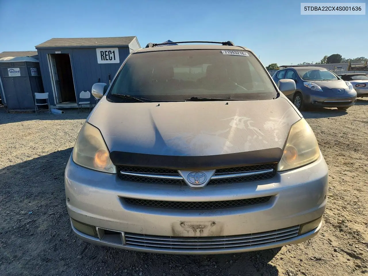 2004 TOYOTA SIENNA VIN 5TDBA22CX4S001636 — фото 5
