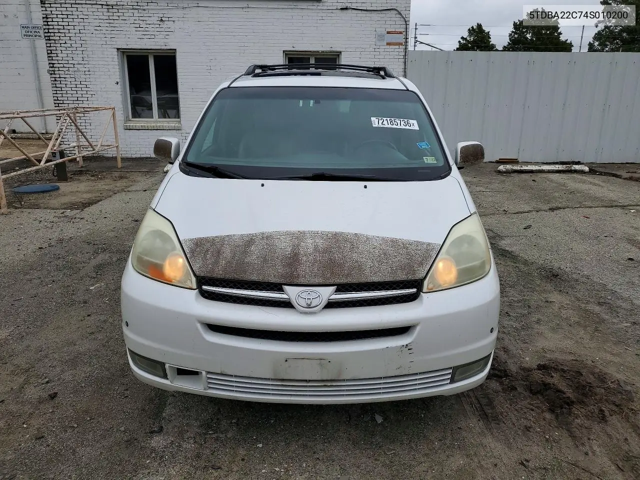 2004 TOYOTA SIENNA VIN 5TDBA22C74S010200 — фото 5