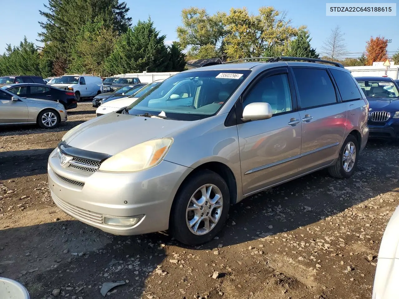 TOYOTA SIENNA 2004, VIN 5TDZA22C64S188615