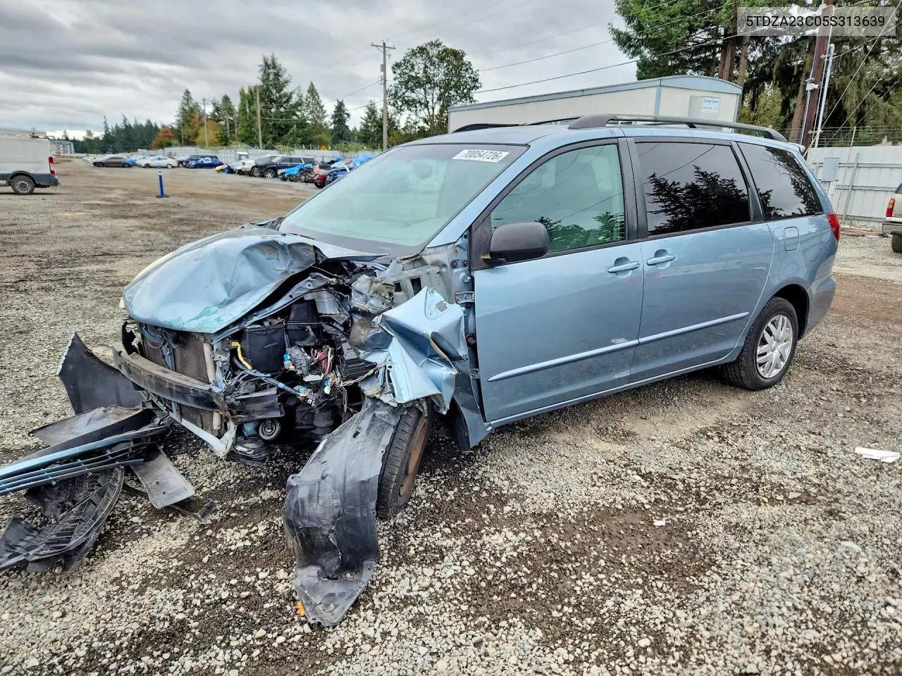 TOYOTA SIENNA 2005, VIN 5TDZA23C05S313639
