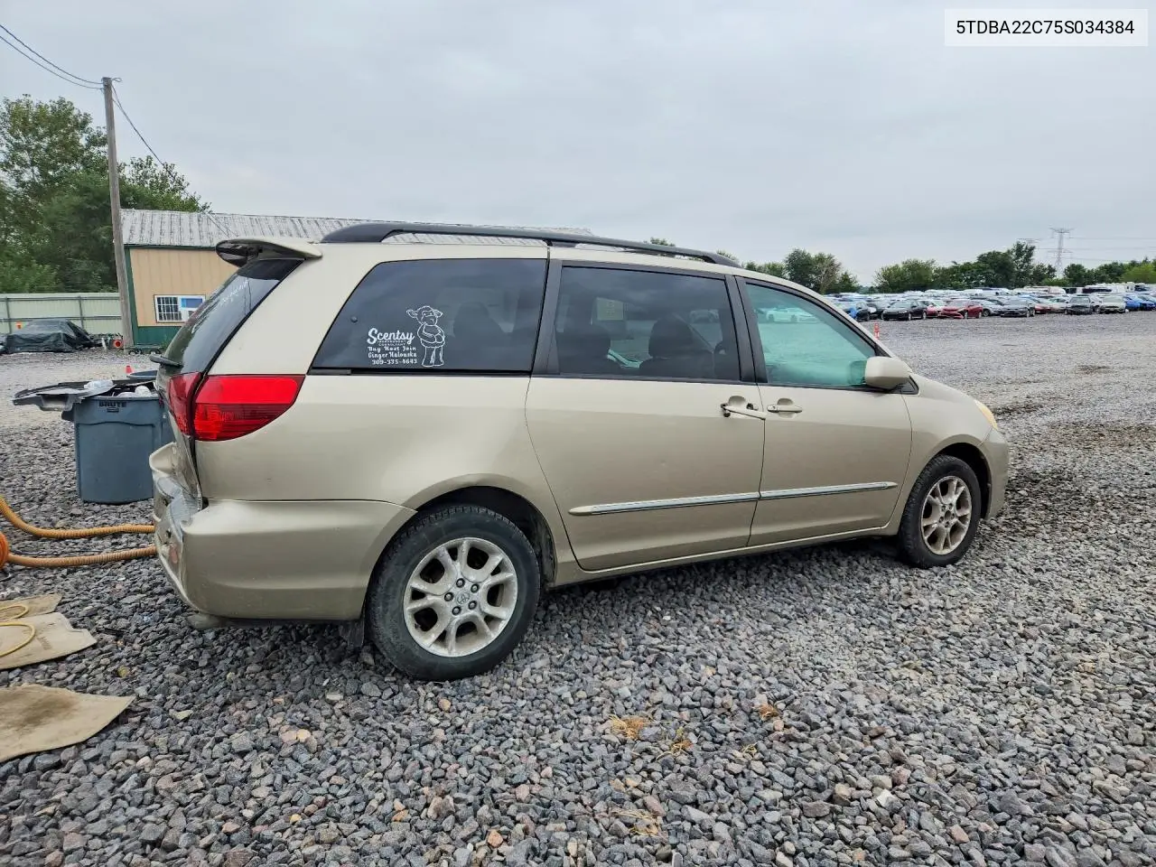 2005 TOYOTA SIENNA VIN 5TDBA22C75S034384 — фото 3