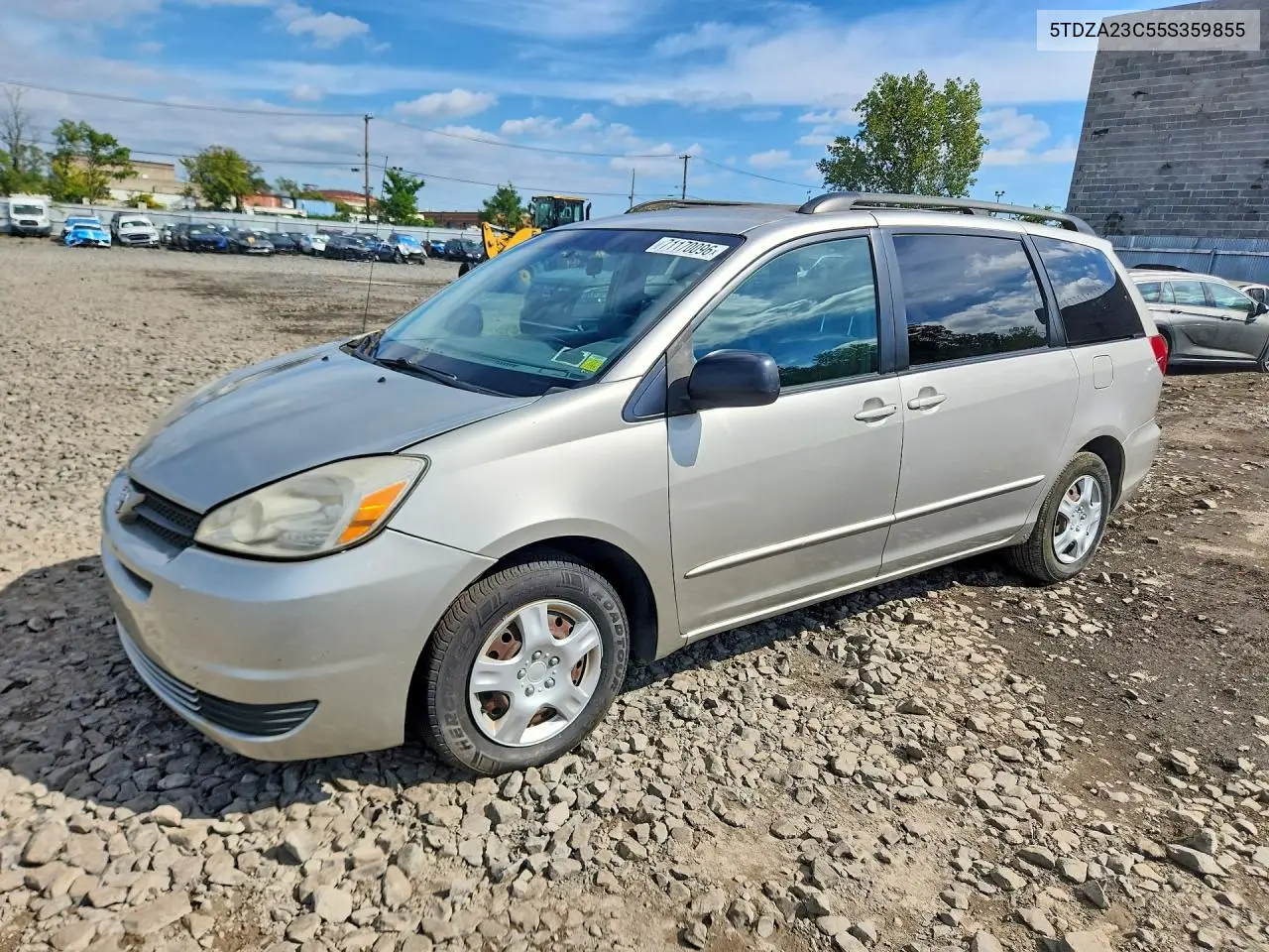 TOYOTA SIENNA 2005, VIN 5TDZA23C55S359855