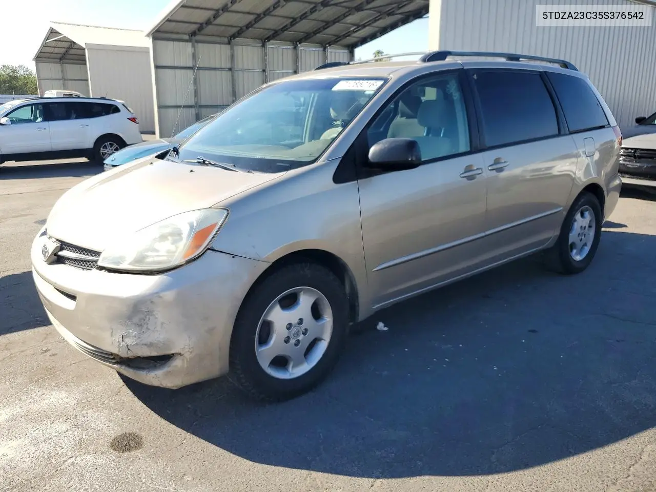 TOYOTA SIENNA 2005, VIN 5TDZA23C35S376542