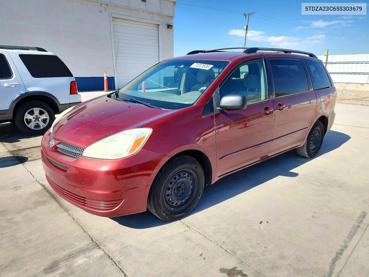 TOYOTA SIENNA 2005, VIN 5TDZA23C65S303679