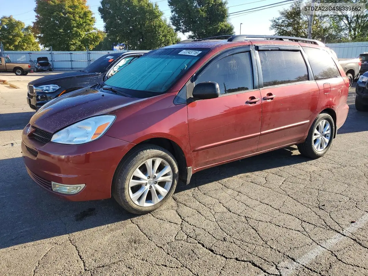 TOYOTA SIENNA 2005, VIN 5TDZA23C45S339662