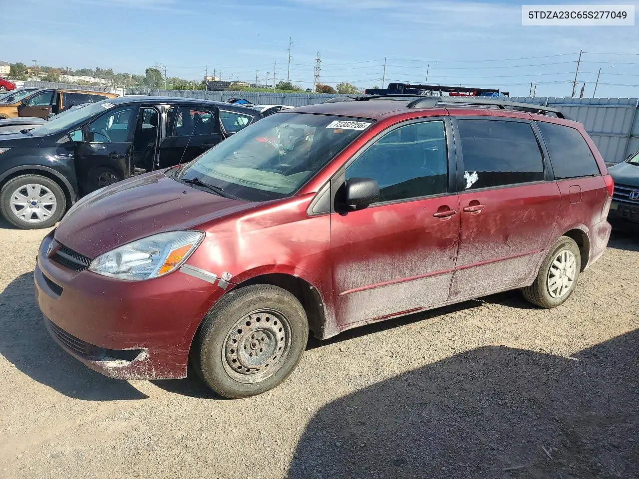 TOYOTA SIENNA 2005, VIN 5TDZA23C65S277049