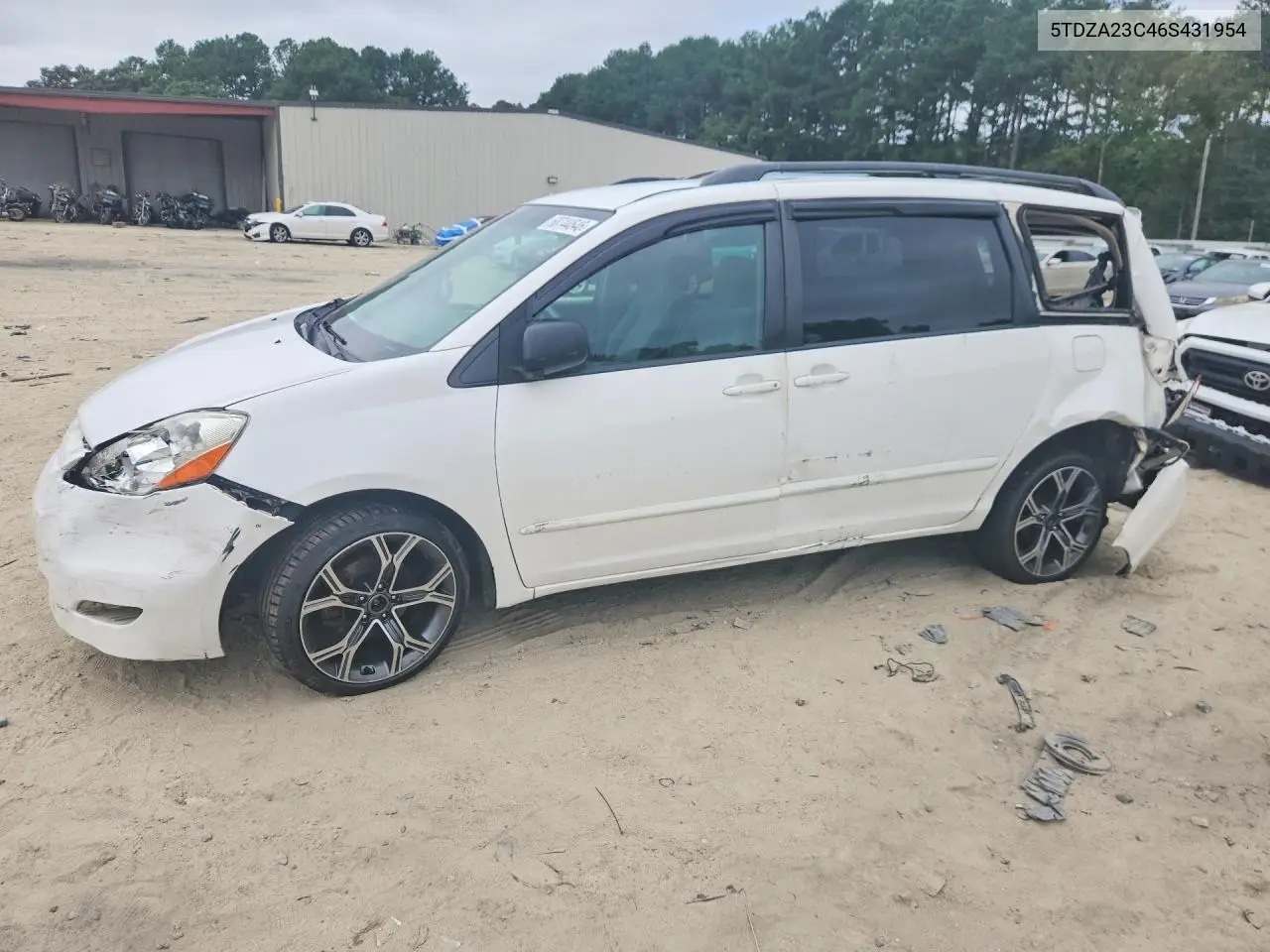 TOYOTA SIENNA 2006, VIN 5TDZA23C46S431954