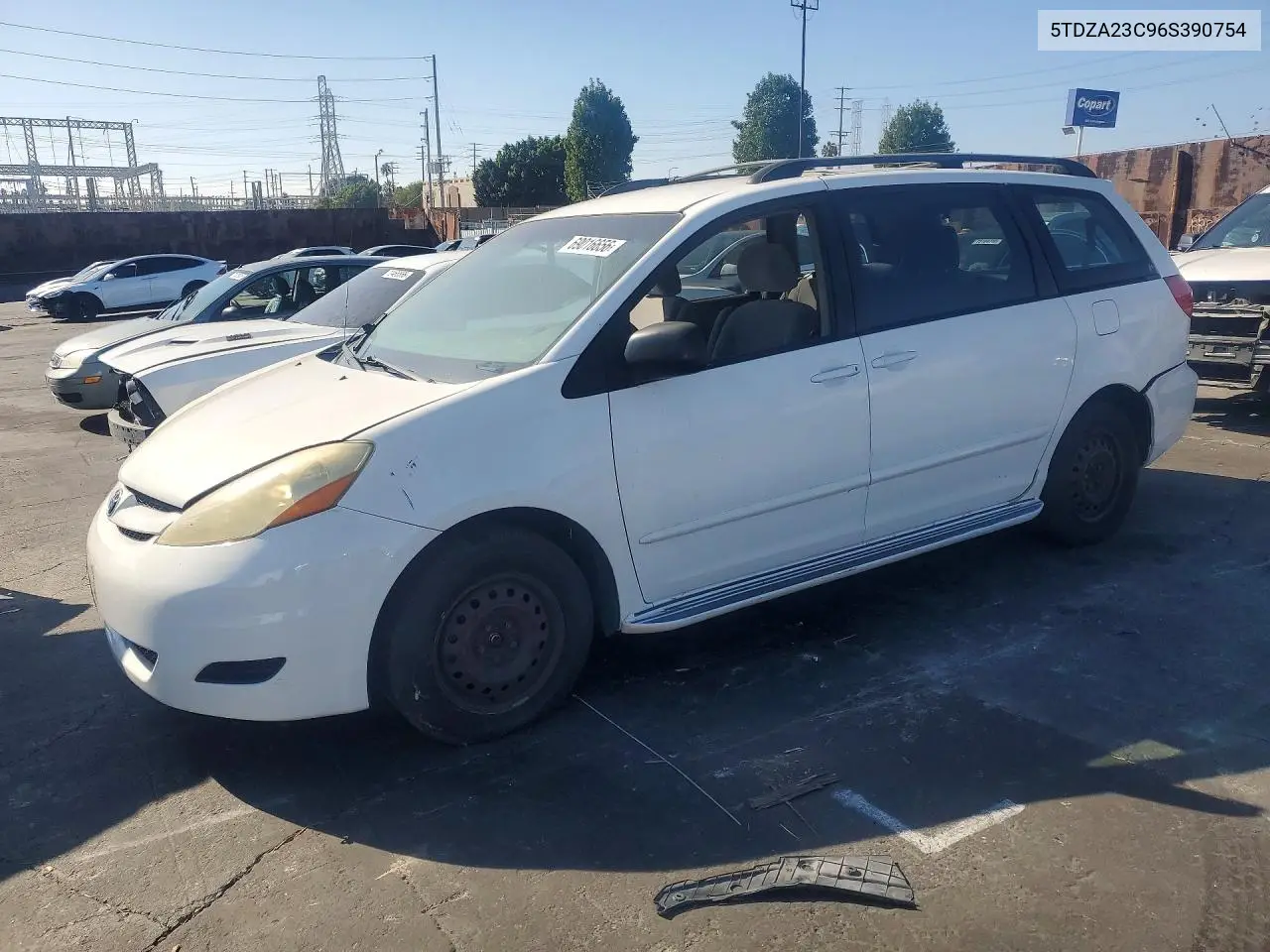 TOYOTA SIENNA 2006, VIN 5TDZA23C96S390754