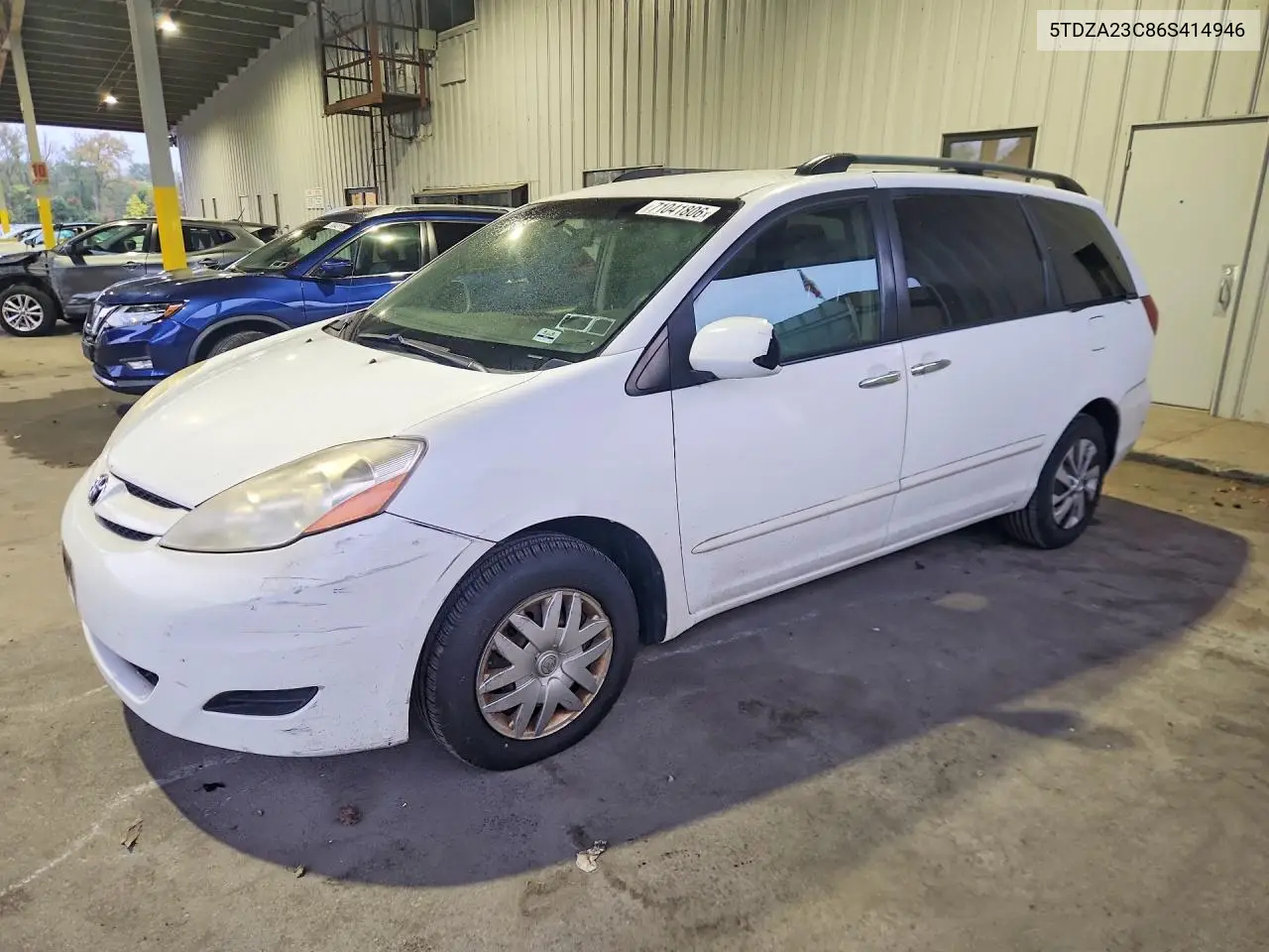 TOYOTA SIENNA 2006, VIN 5TDZA23C86S414946
