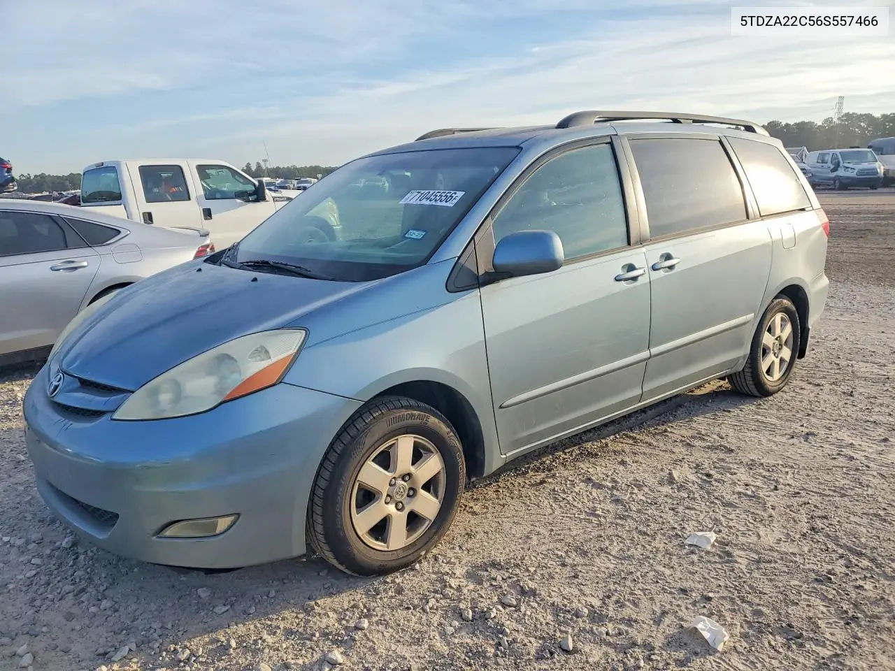 TOYOTA SIENNA 2006, VIN 5TDZA22C56S557466