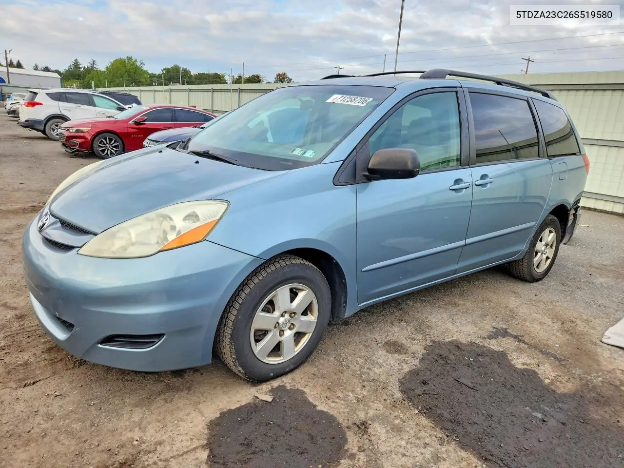 TOYOTA SIENNA 2006, VIN 5TDZA23C26S519580