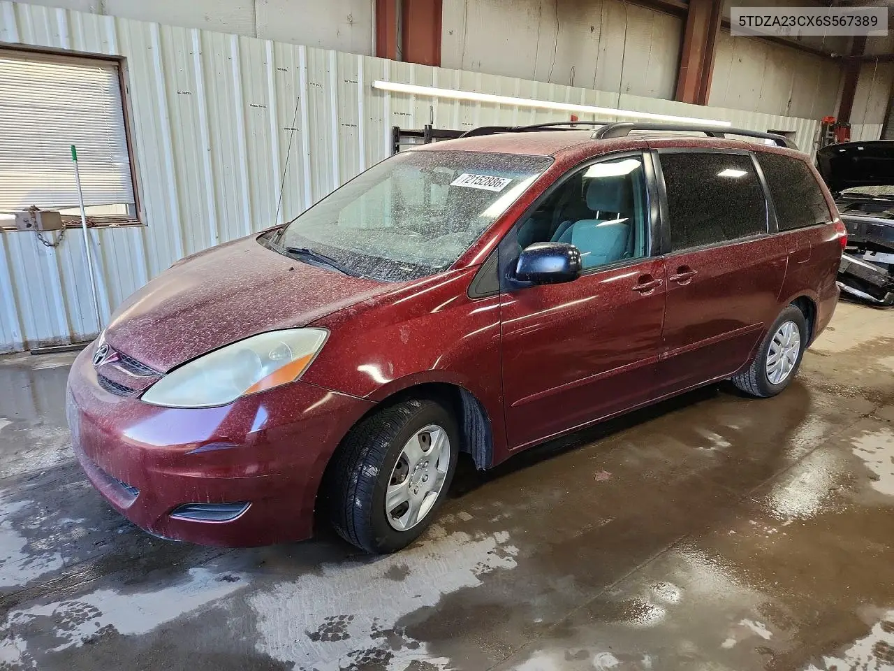 TOYOTA SIENNA 2006, VIN 5TDZA23CX6S567389