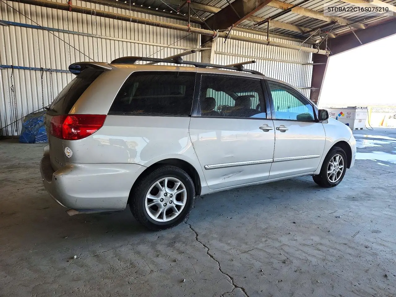 2006 TOYOTA SIENNA VIN 5TDBA22C16S075210 — фото 3