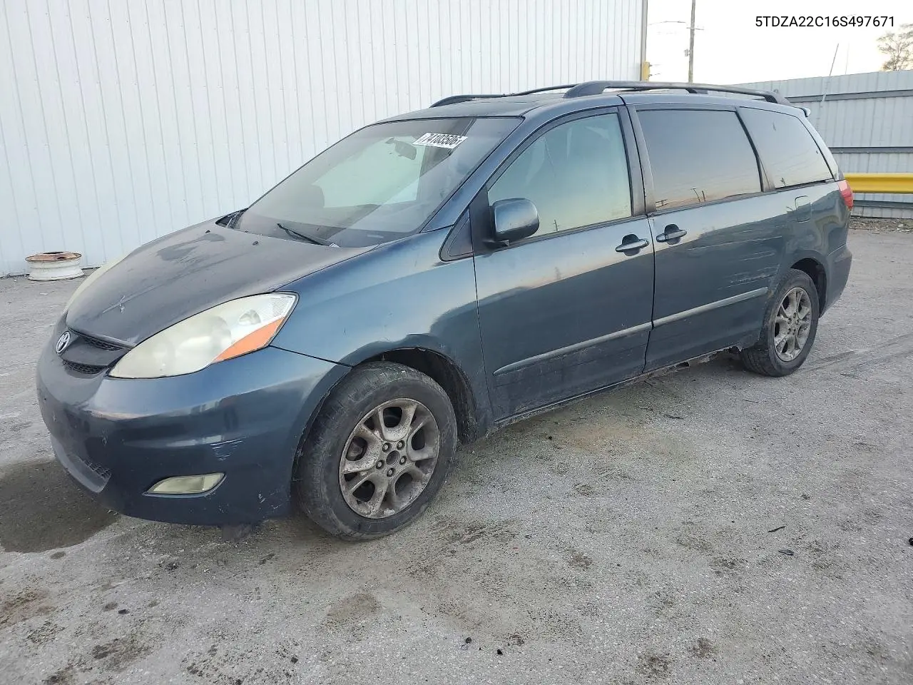TOYOTA SIENNA 2006, VIN 5TDZA22C16S497671