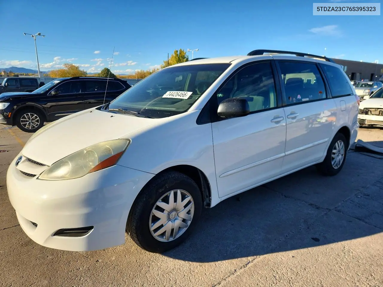 TOYOTA SIENNA 2006, VIN 5TDZA23C76S395323
