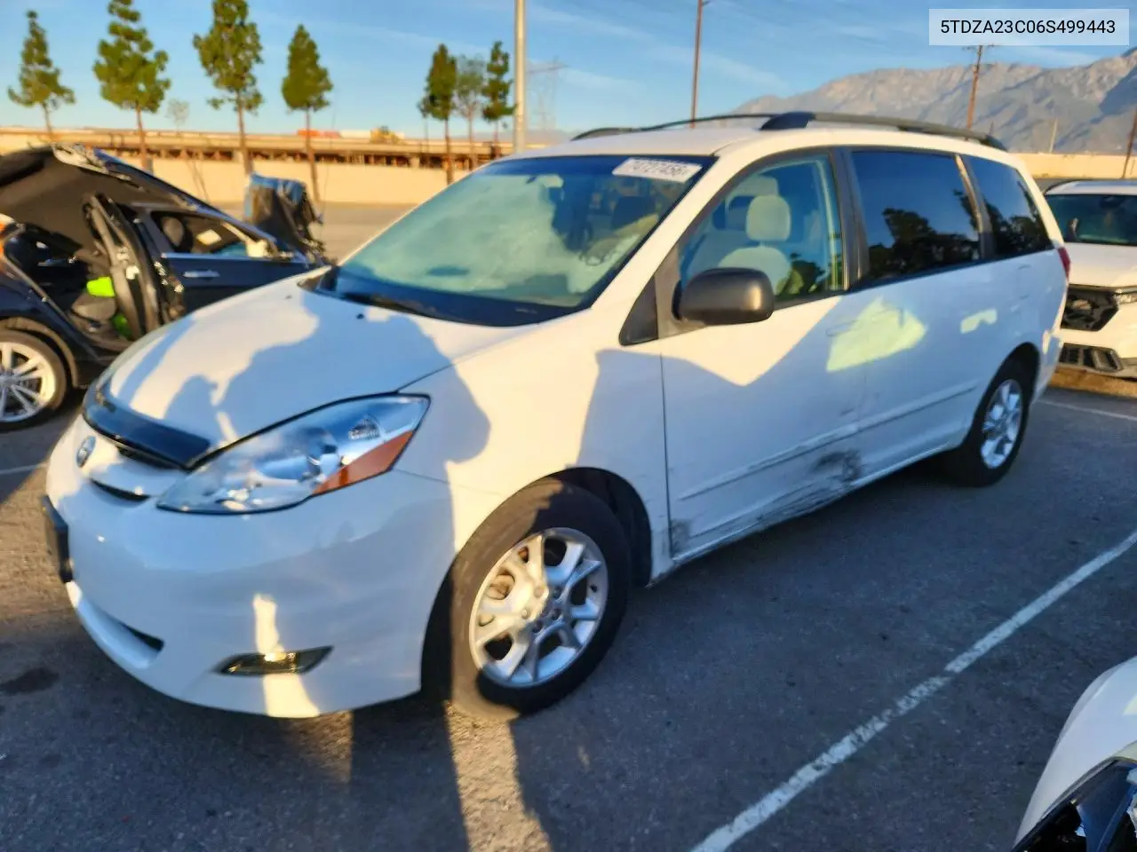 TOYOTA SIENNA 2006, VIN 5TDZA23C06S499443