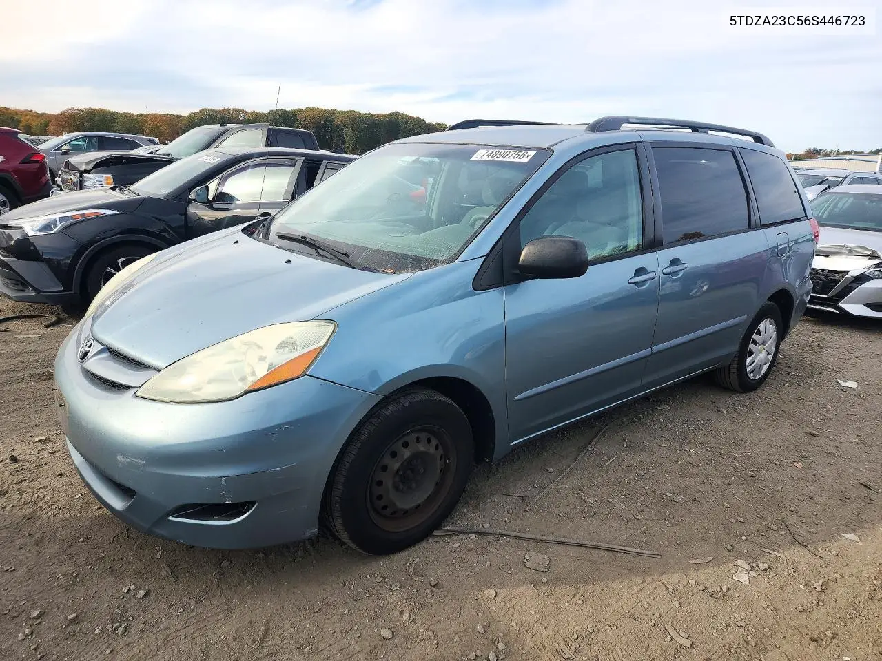 TOYOTA SIENNA 2006, VIN 5TDZA23C56S446723