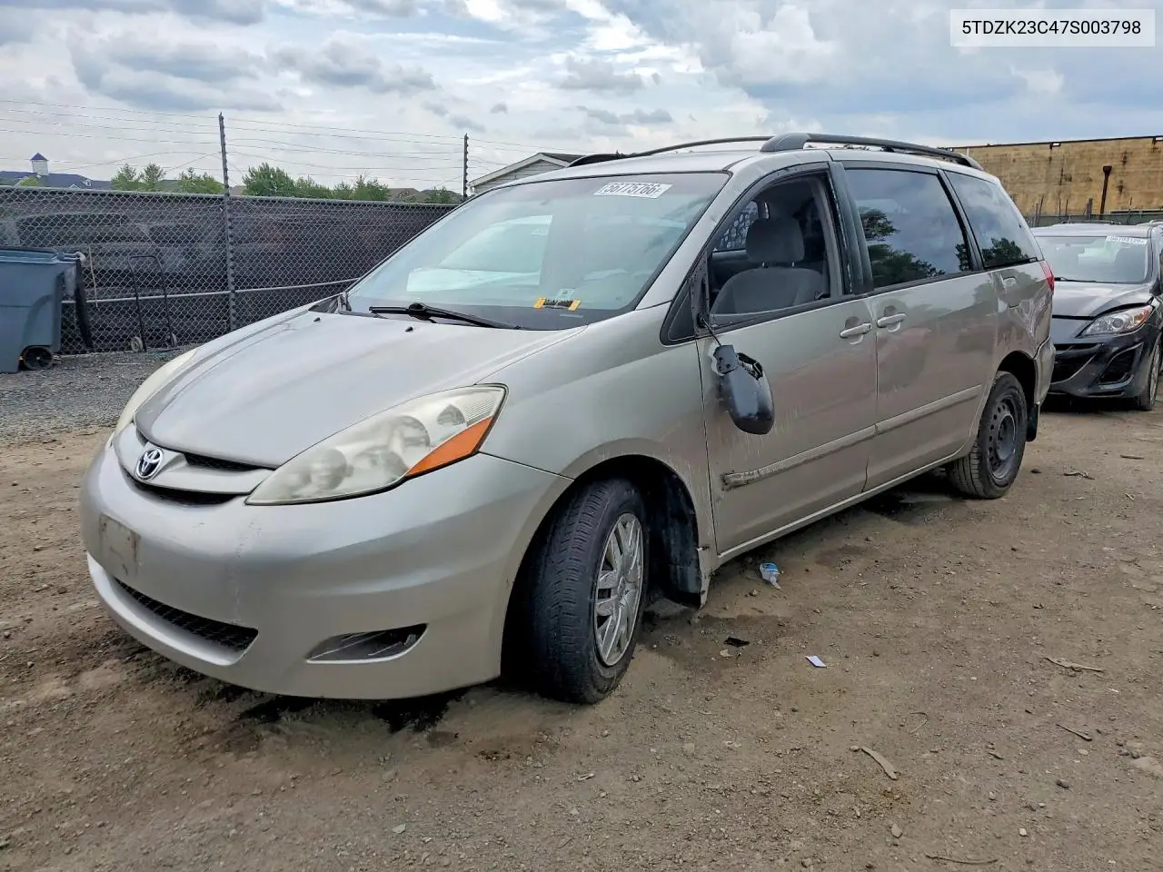 TOYOTA SIENNA 2007, VIN 5TDZK23C47S003798