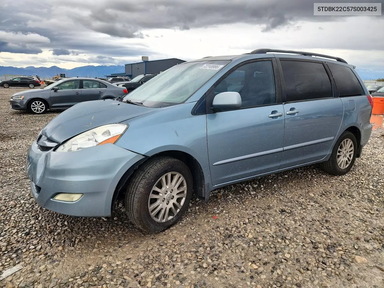 TOYOTA SIENNA 2007, VIN 5TDBK22C57S003425