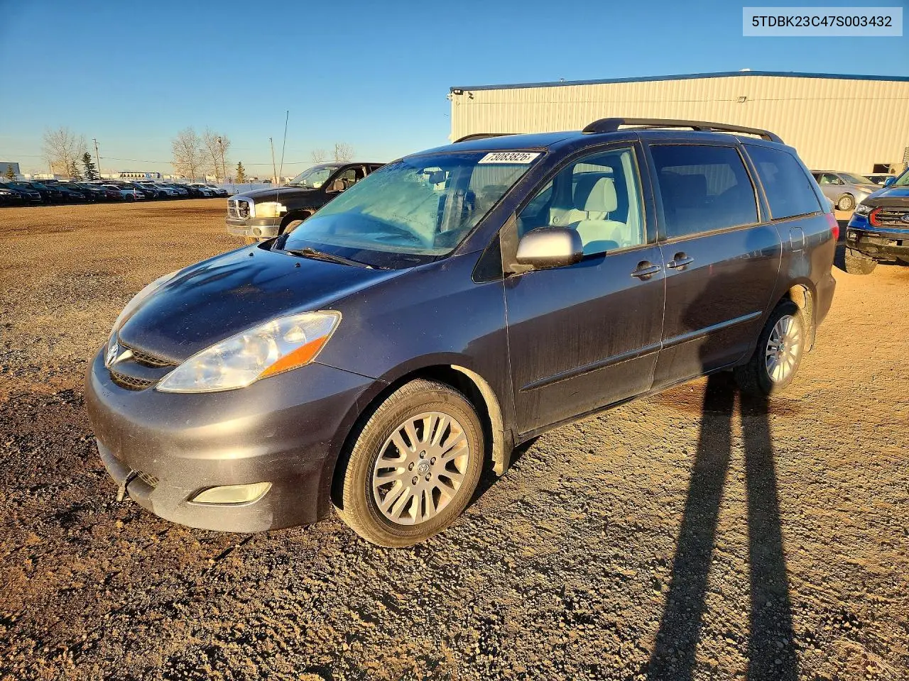 TOYOTA SIENNA 2007, VIN 5TDBK23C47S003432