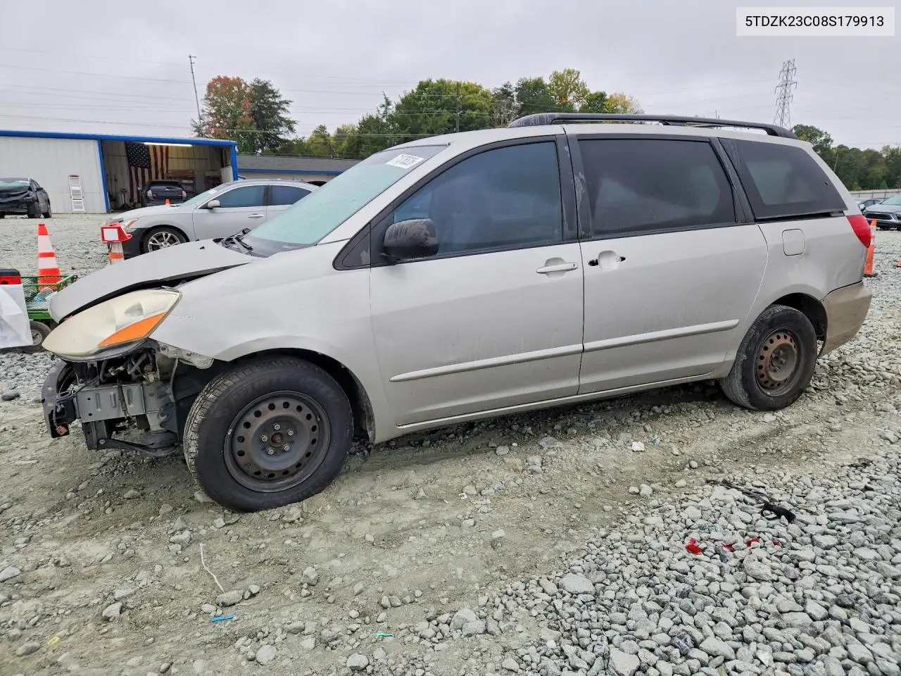 TOYOTA SIENNA 2008, VIN 5TDZK23C08S179913