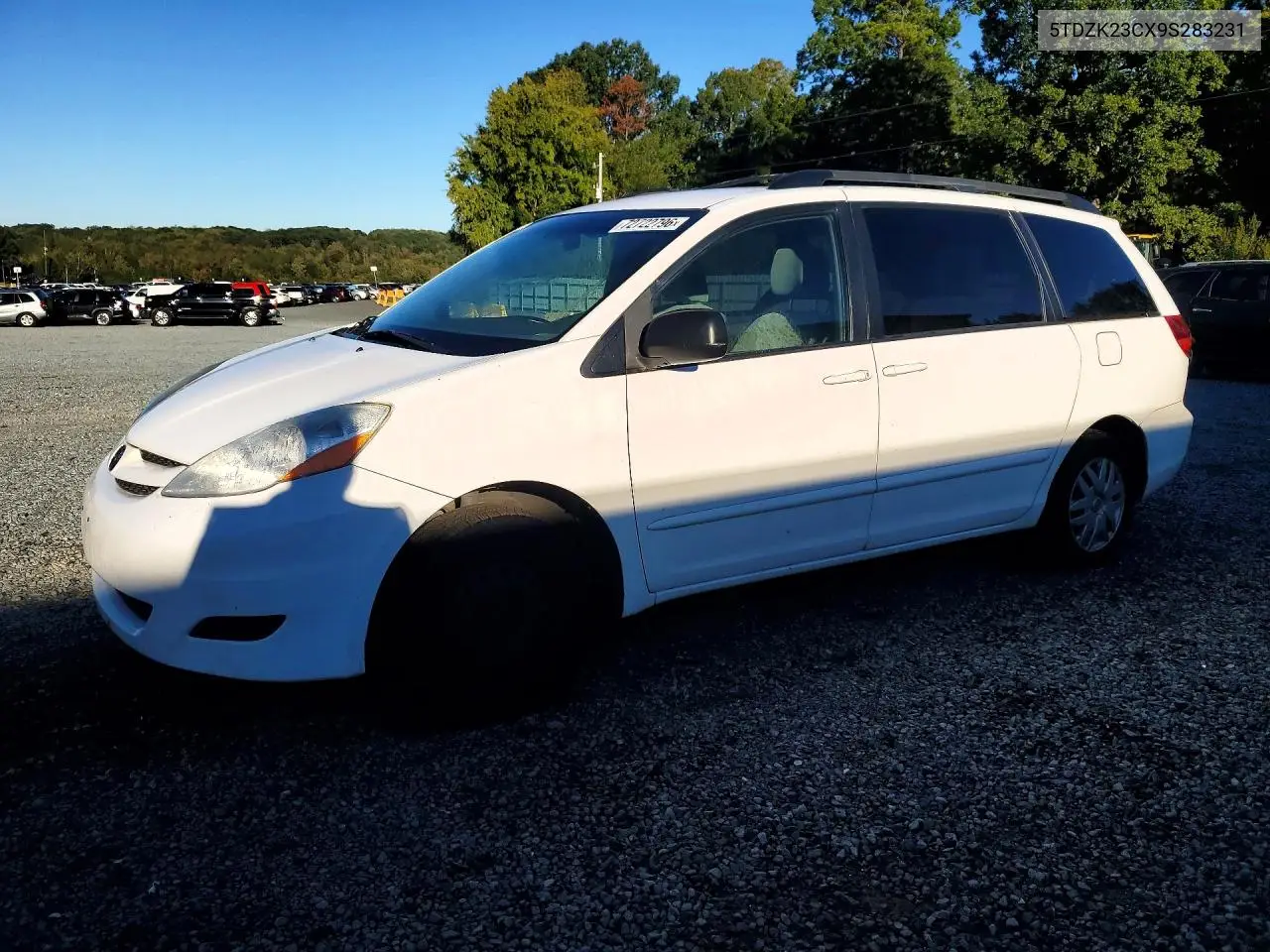 TOYOTA SIENNA 2009, VIN 5TDZK23CX9S283231