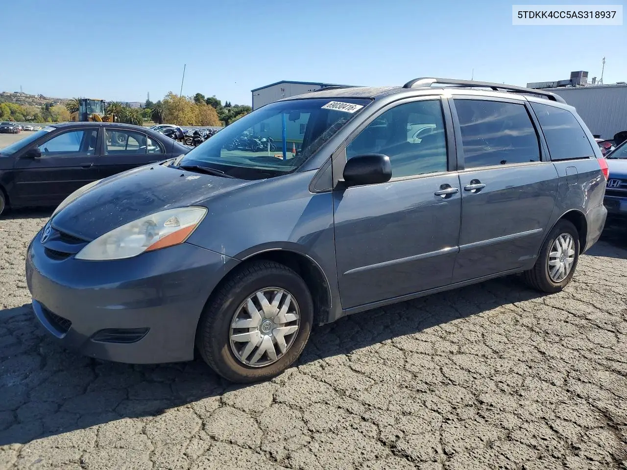 TOYOTA SIENNA 2010, VIN 5TDKK4CC5AS318937
