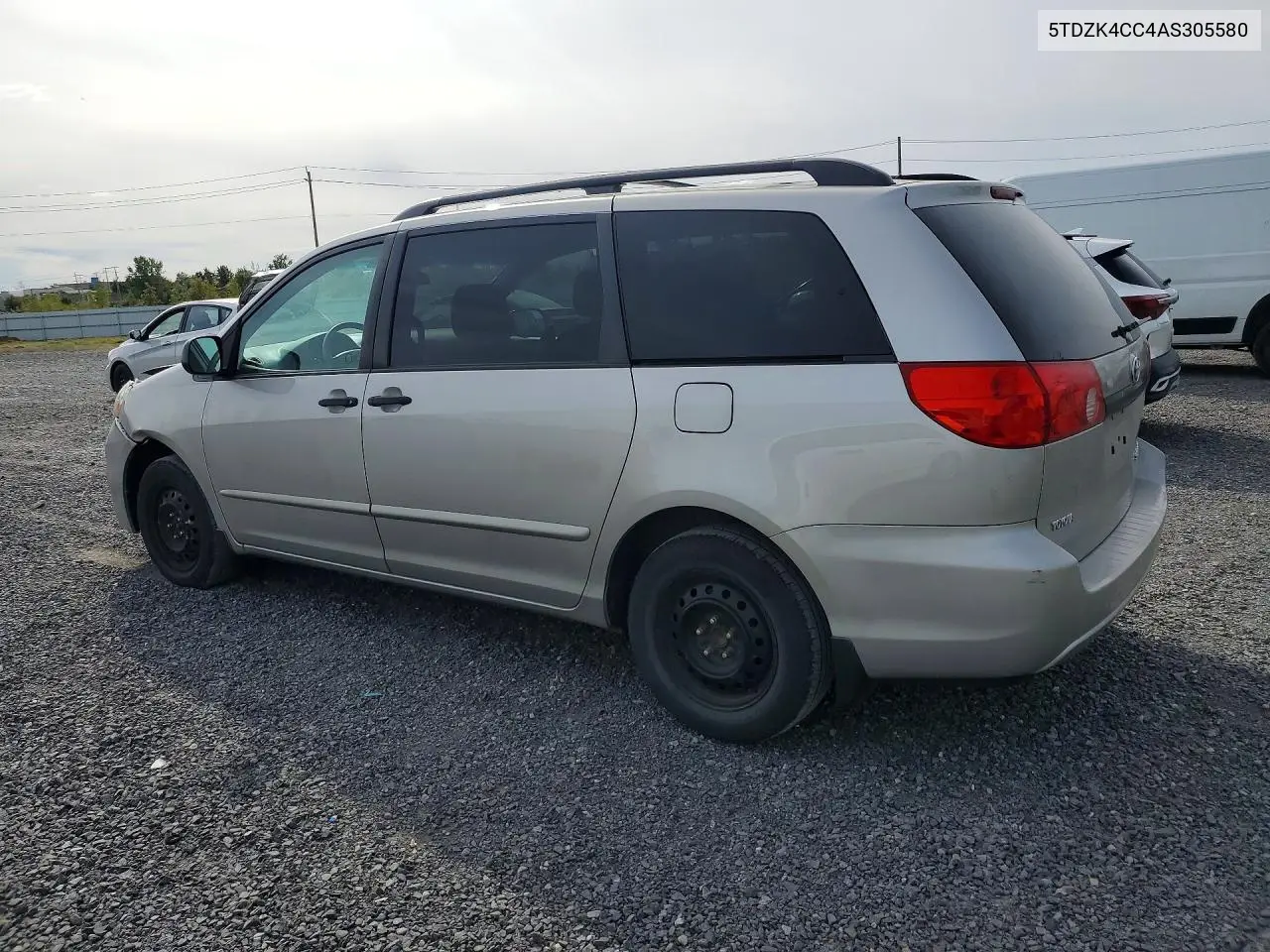 2010 TOYOTA SIENNA VIN 5TDZK4CC4AS305580 — фото 2