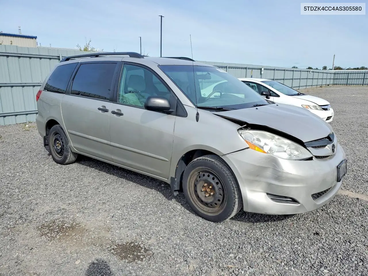 2010 TOYOTA SIENNA VIN 5TDZK4CC4AS305580 — фото 4