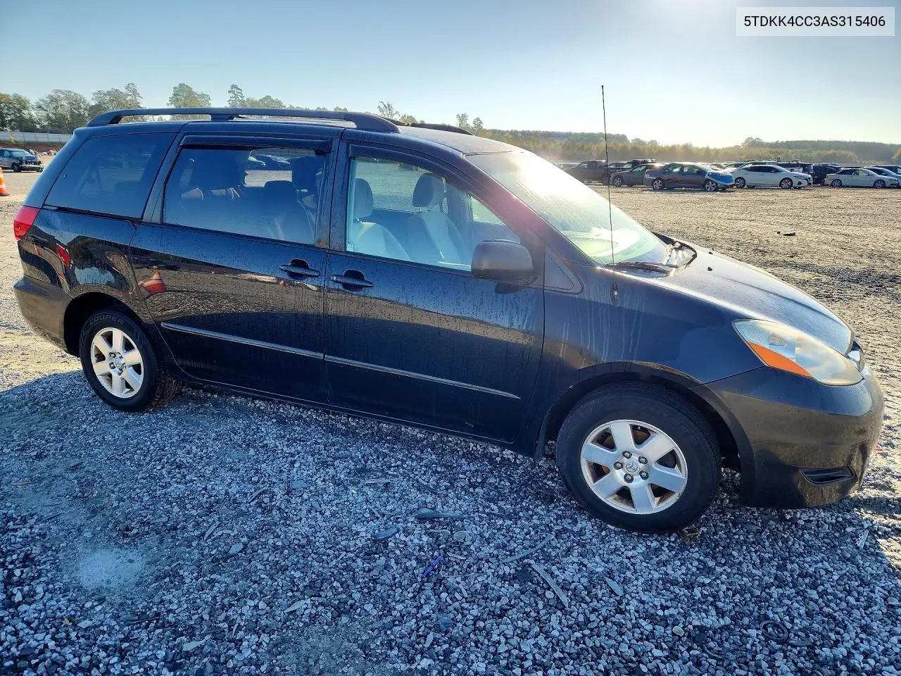 2010 TOYOTA SIENNA VIN 5TDKK4CC3AS315406 — фото 4