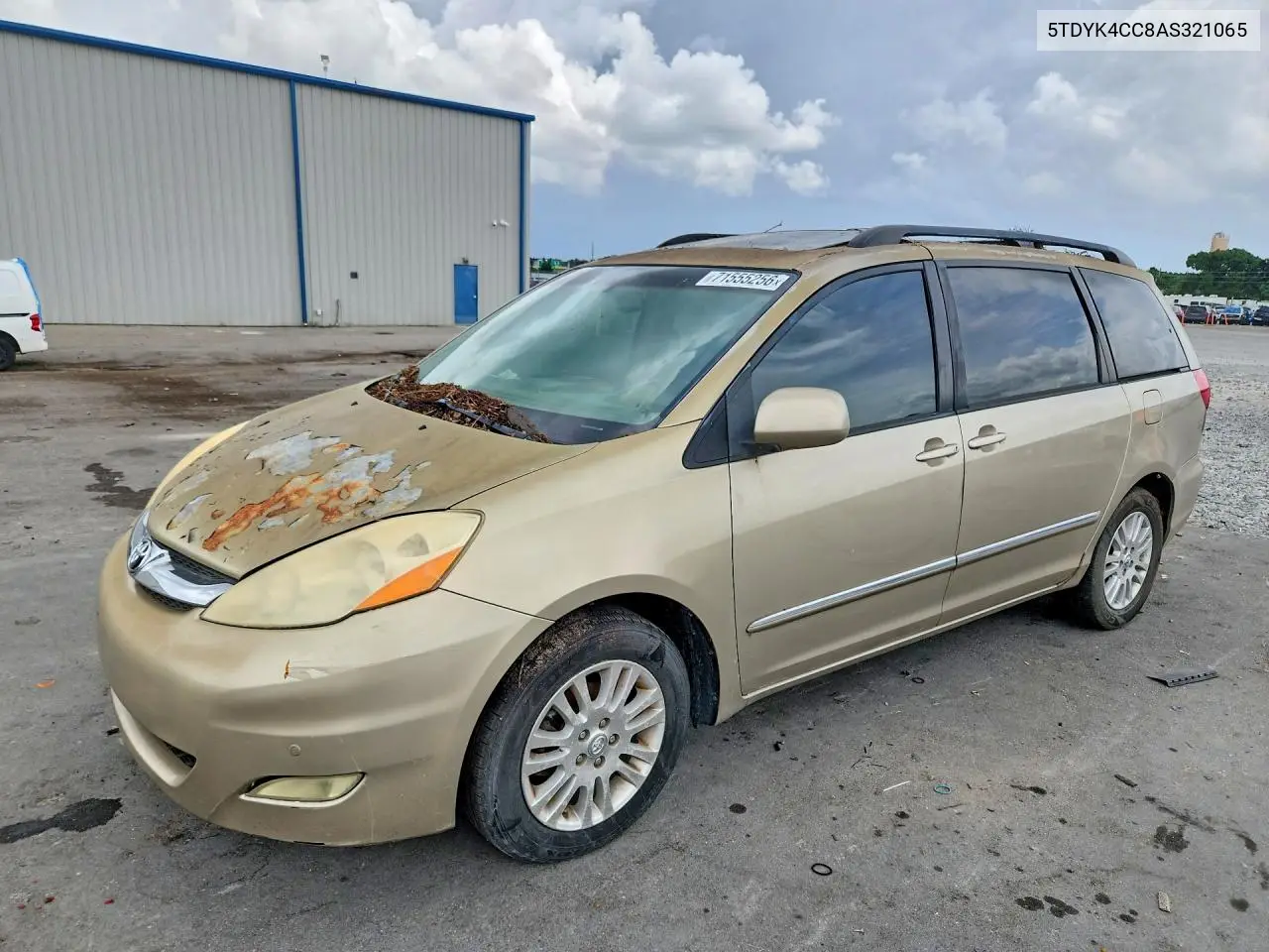 TOYOTA SIENNA 2010, VIN 5TDYK4CC8AS321065