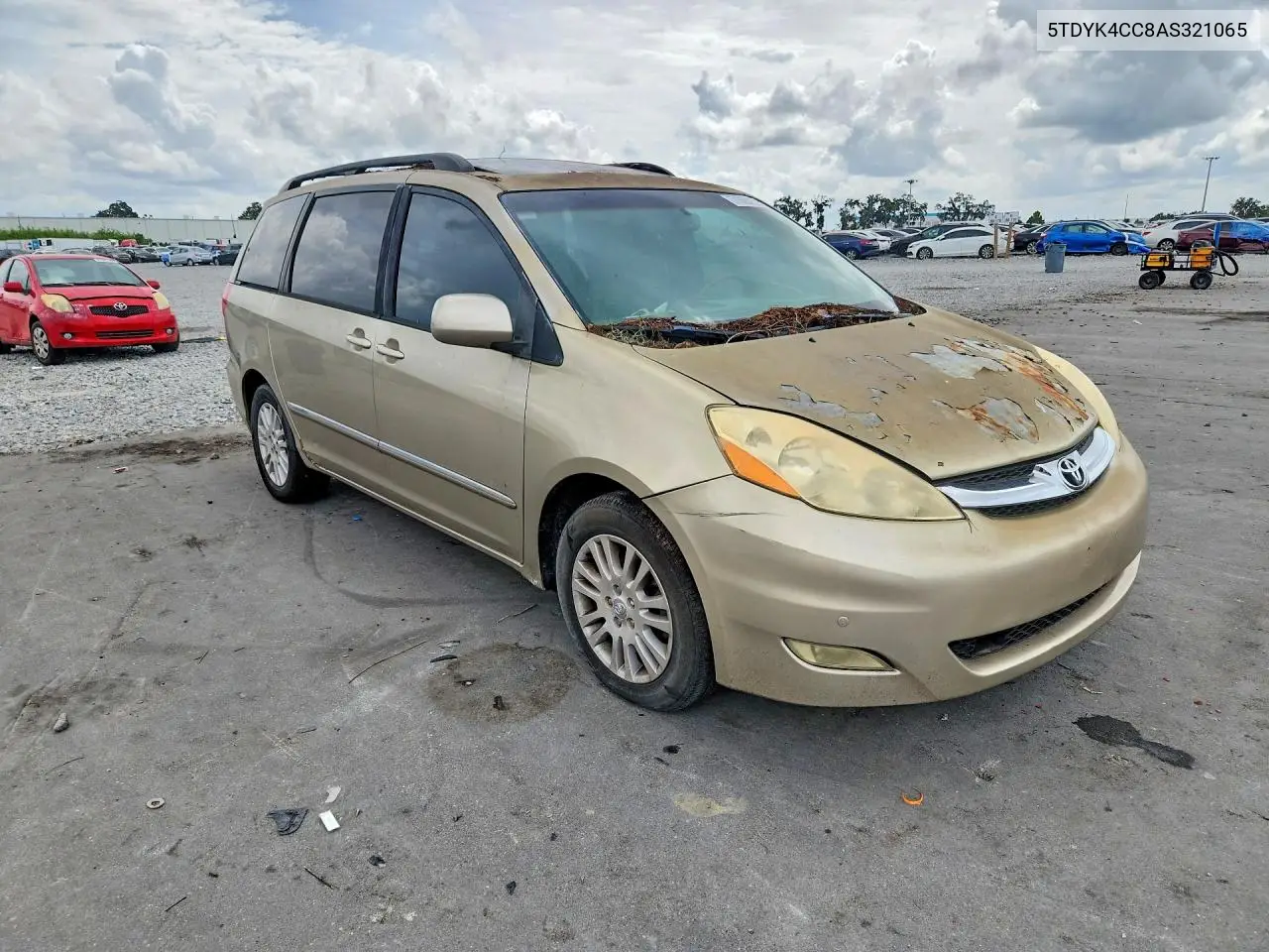 2010 TOYOTA SIENNA VIN 5TDYK4CC8AS321065 — фото 4