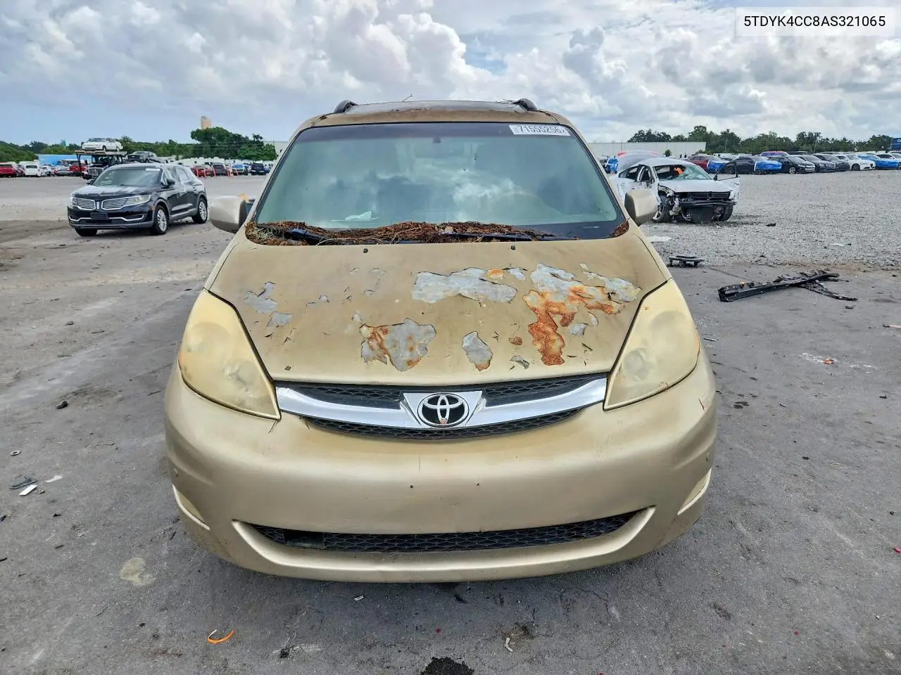2010 TOYOTA SIENNA VIN 5TDYK4CC8AS321065 — фото 5