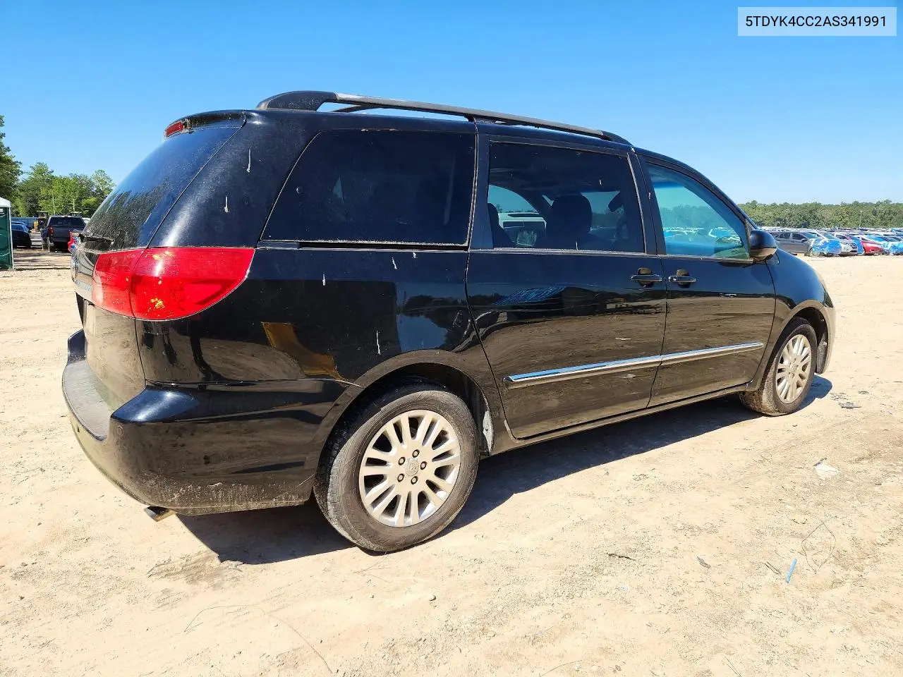 2010 TOYOTA SIENNA VIN 5TDYK4CC2AS341991 — фото 3
