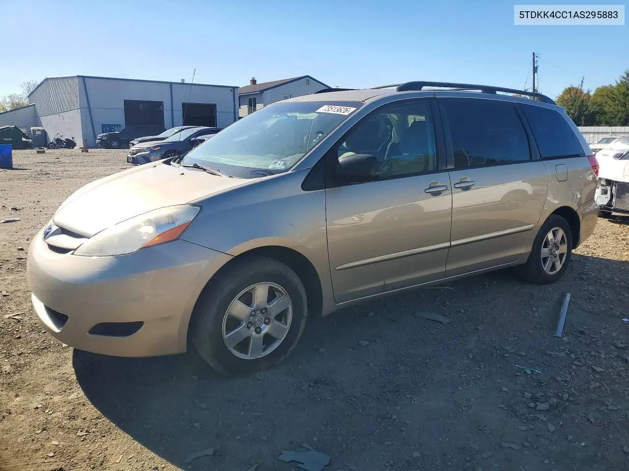 TOYOTA SIENNA 2010, VIN 5TDKK4CC1AS295883