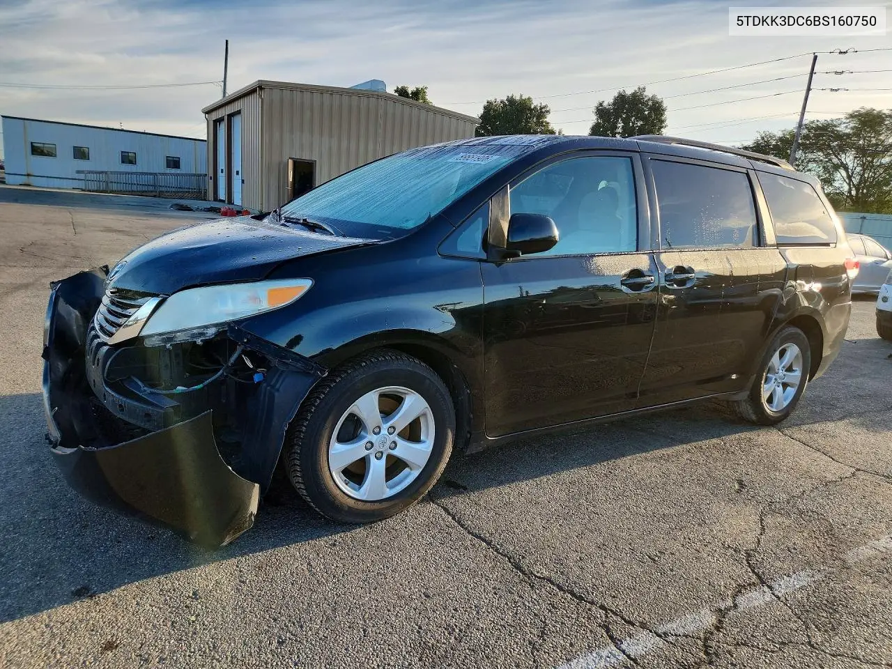 TOYOTA SIENNA 2011, VIN 5TDKK3DC6BS160750