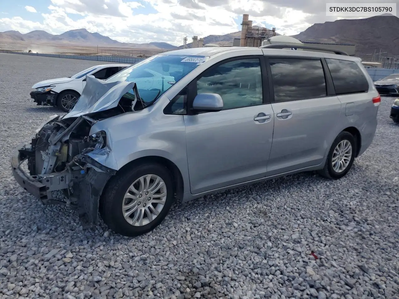 TOYOTA SIENNA 2011, VIN 5TDKK3DC7BS105790