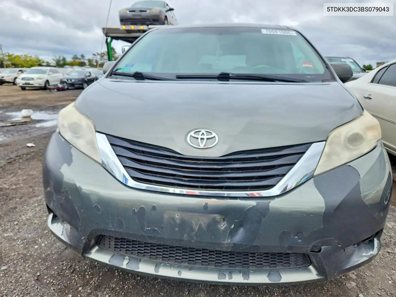 2011 TOYOTA SIENNA VIN 5TDKK3DC3BS079043 — фото 5