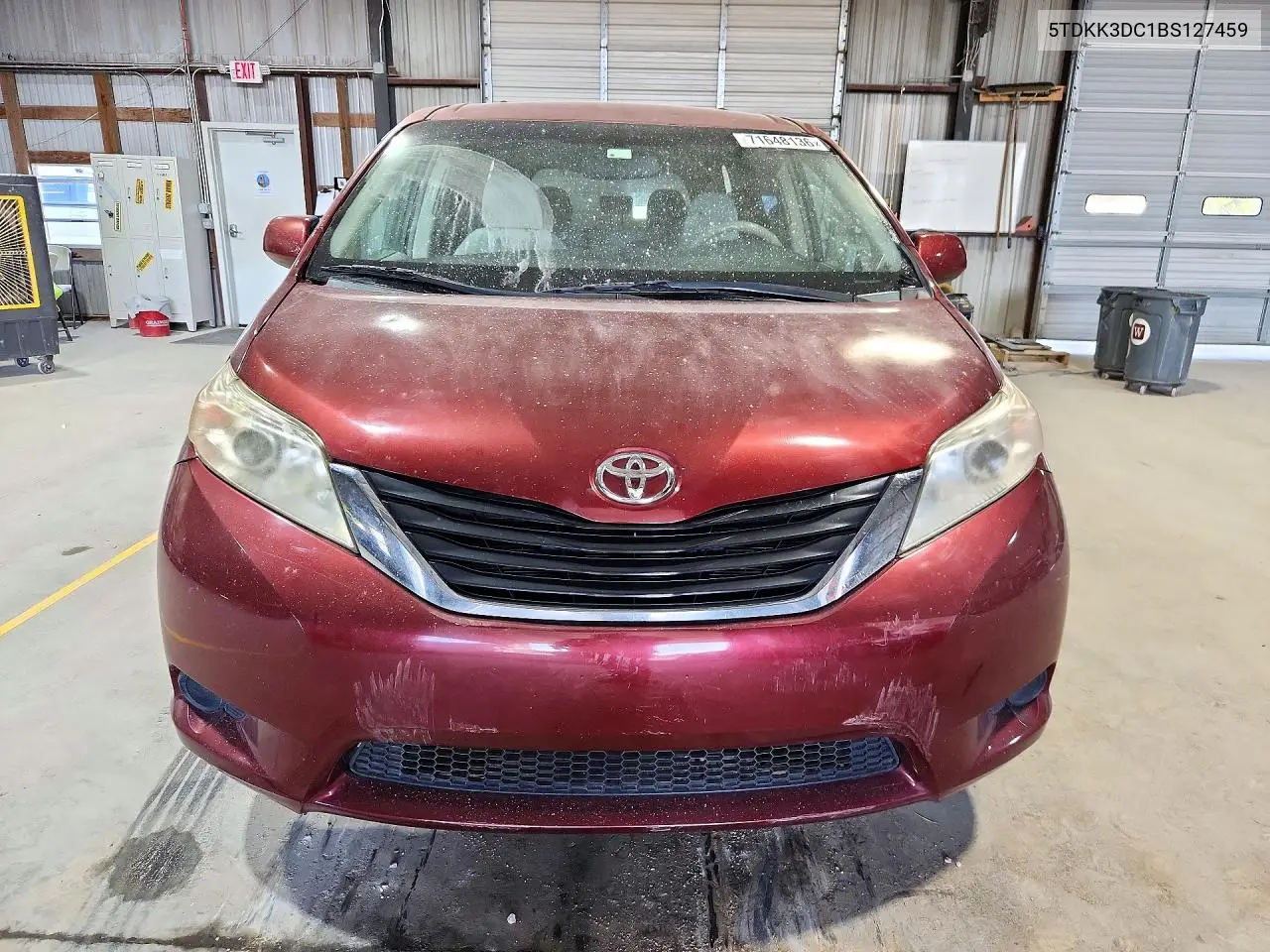 2011 TOYOTA SIENNA VIN 5TDKK3DC1BS127459 — фото 5