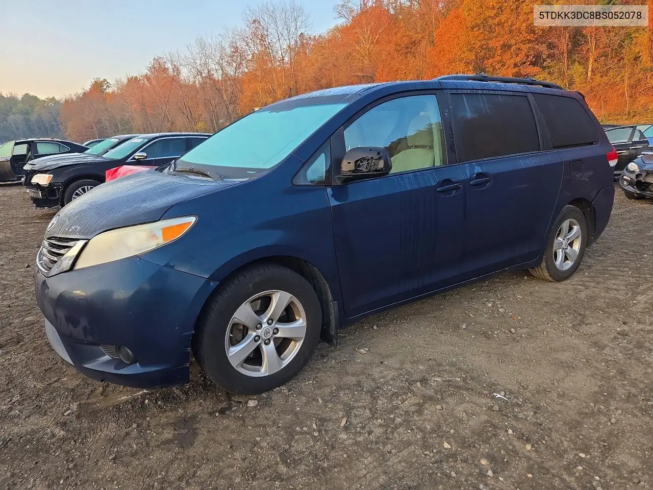 TOYOTA SIENNA 2011, VIN 5TDKK3DC8BS052078