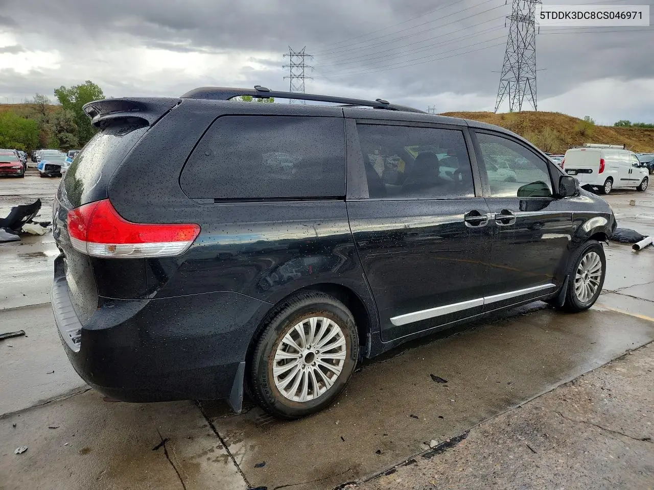 2012 TOYOTA SIENNA VIN 5TDDK3DC8CS046971 — фото 3