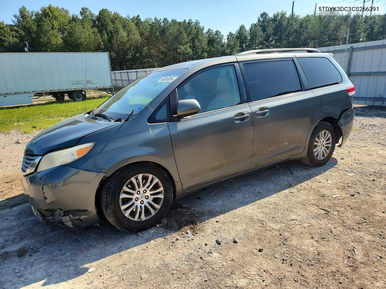 TOYOTA SIENNA 2012, VIN 5TDYK3DC3CS266391
