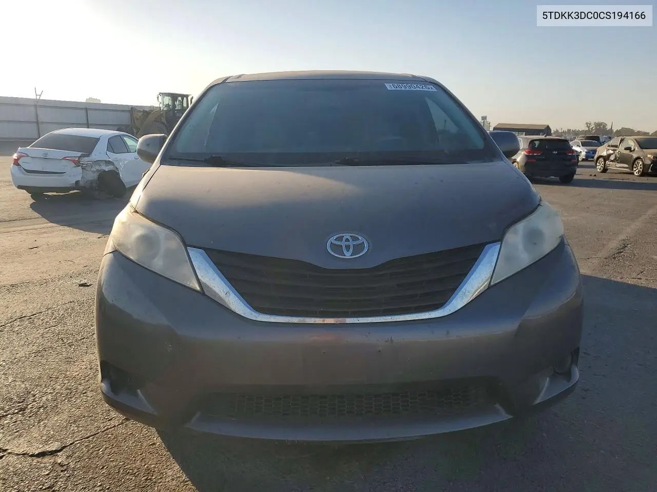 2012 TOYOTA SIENNA VIN 5TDKK3DC0CS194166 — фото 5