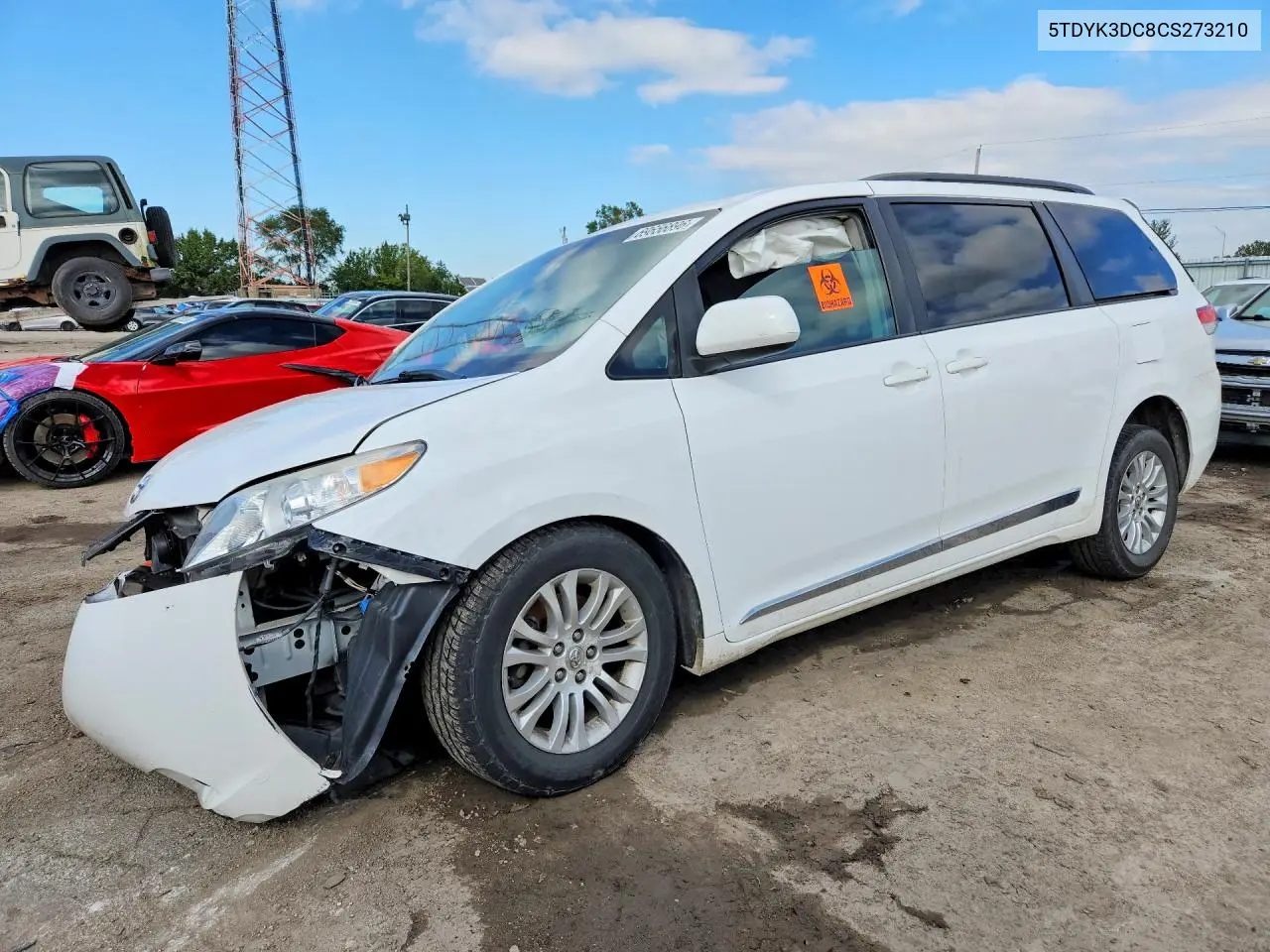 TOYOTA SIENNA 2012, VIN 5TDYK3DC8CS273210